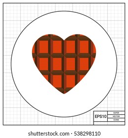 Chocolate Heart Icon