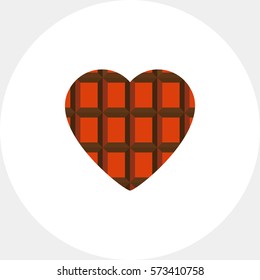 Chocolate Heart Icon