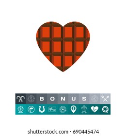 Chocolate Heart Icon