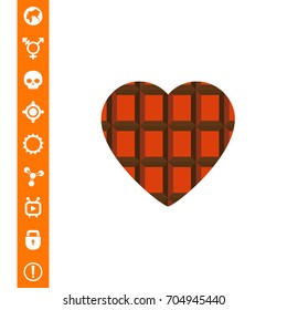 Chocolate Heart Icon