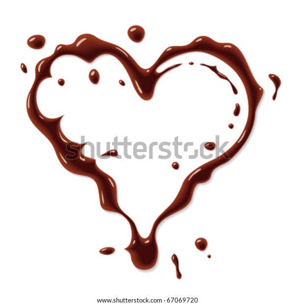 Chocolate Heart Symbol Stock Vector (Royalty Free) 67069720 | Shutterstock