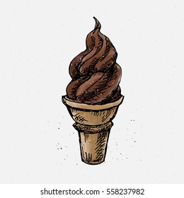 Chocolate ice cream.