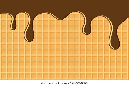 Chocolate ice cream background basis for banner