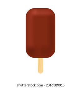 Chocolate Ice Cream Bar icon. Ice Cream icon. Vector illustration.