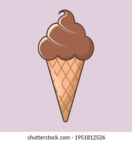 
chocolate ice cream clip art icon design vector png