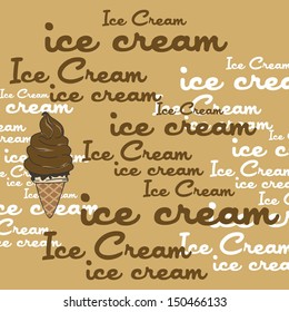 chocolate ice cream cone art page