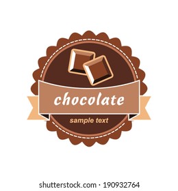Chocolate ice cream label.