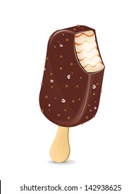 Chocolate Ice Cream On Stick