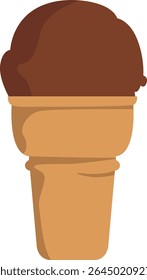 Chocolate Ice Cream Short Cone