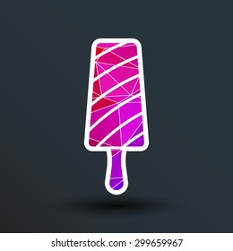 Chocolate ice cream sign Branding Identity Corporate logo.