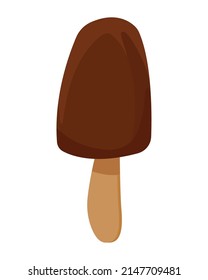 chocolate ice cream in stick