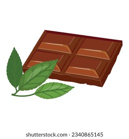 Chocolate icon cartoon vector. Cocoa bean. Tree powder