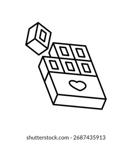 Icono de chocolate Ilustración vectorial limpia y moderna