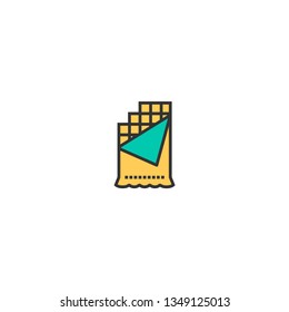 Chocolate icon design. Gastronomy icon vector illustration