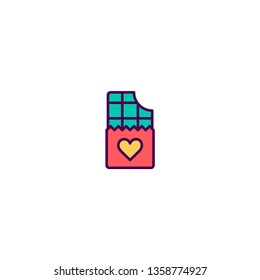 Chocolate Icon Design. Lifestyle icon vector illustration