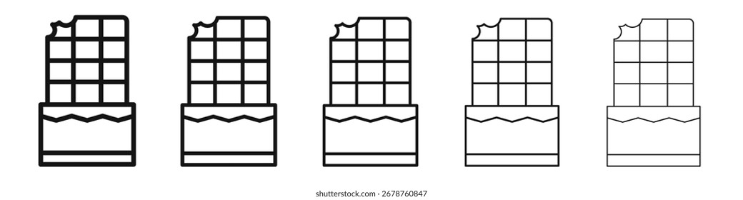 Chocolate icon design, logo, app, UI. Vector illustration, EPS