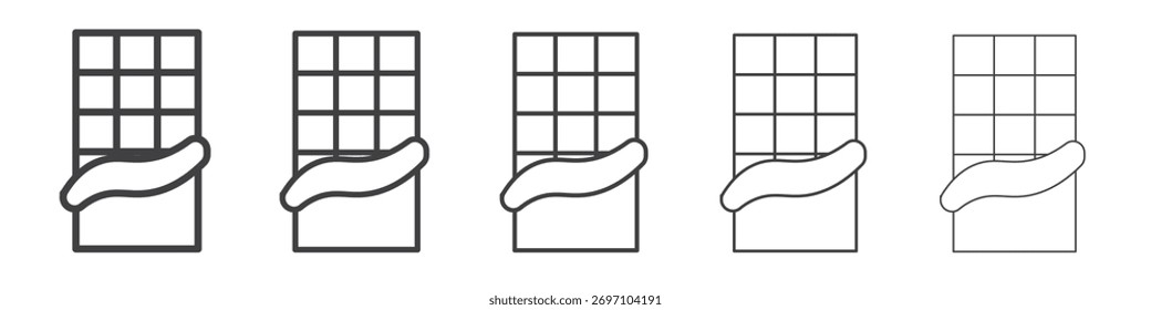 Chocolate icon design, logo, app, UI. Vector illustration, EPS