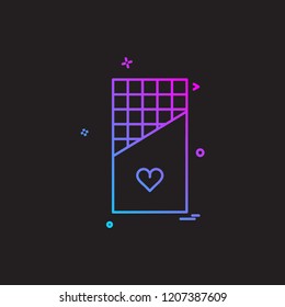 Chocolate icon design vector