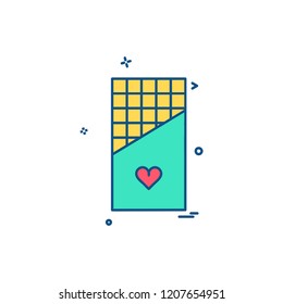 Chocolate icon design vector