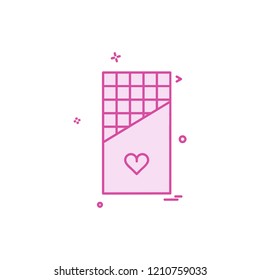Chocolate icon design vector