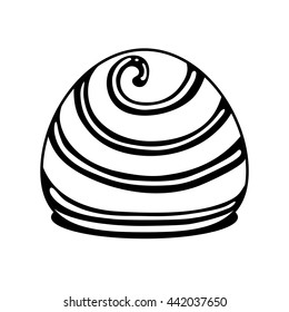 Chocolate icon. Dessert design. Vector graphic