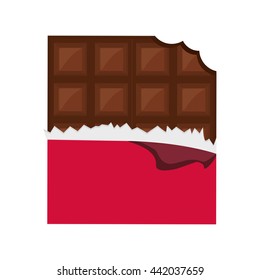 Chocolate icon. Dessert design. Vector graphic