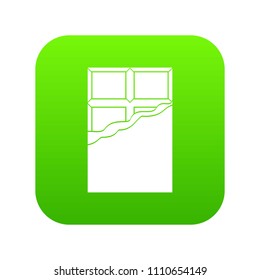 Chocolate icon digital green for any design isolated on white vector illustration