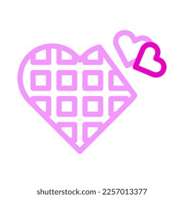 chocolate icon duocolor pink style valentine illustration vector element and symbol perfect. Icon sign from modern collection for web.