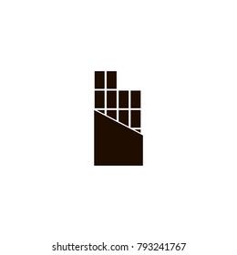 chocolate icon. flat design