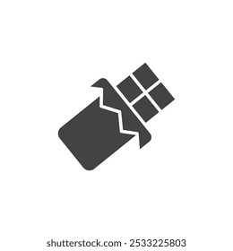 Icono de chocolate Conjunto de contorno simple plano
