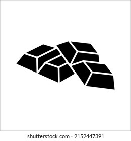 Chocolate icon. High quality black outline pictogram for web site design. Vector illustration on a white background.