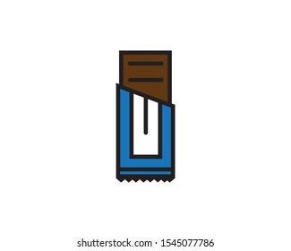 chocolate icon, chocolate icon illustration