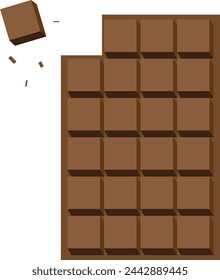 chocolate icon isolated on white background. Modern and editable chocolate icon. Simple icons vector illustration. Eps10