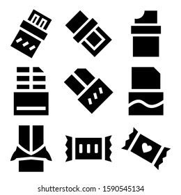 chocolate icon isolated sign symbol vector illustration - Collection of high quality black style vector icons
