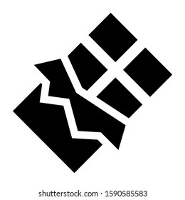 chocolate icon isolated sign symbol vector illustration - high quality black style vector icons
