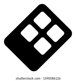 chocolate icon isolated sign symbol vector illustration - high quality black style vector icons
