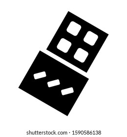 chocolate icon isolated sign symbol vector illustration - high quality black style vector icons
