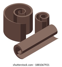 Chocolate icon. Isometric of chocolate vector icon for web design isolated on white background