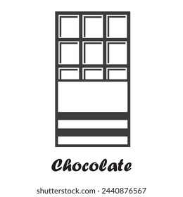 Chocolate icon in line style design. chocolate icon vector from holland collection. Thin line chocolate outline icon vector illustration. EPS file 256.