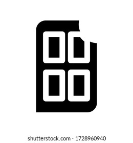 chocolate icon or logo isolated sign symbol vector illustration - high quality black style vector icons
