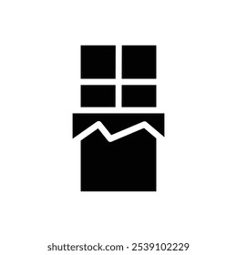 Chocolate icon logo sign set vector outline
