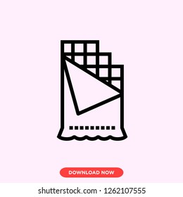 Chocolate icon modern vector style