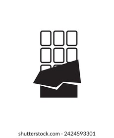 chocolate icon on white background