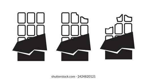chocolate icon on white background