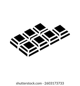 Chocolate icon on white background