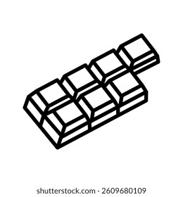 Chocolate icon on white background