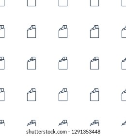 chocolate icon pattern seamless white background. Editable outline chocolate icon. chocolate icon pattern for web and mobile.