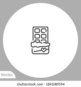 Chocolate icon sign vector,Symbol, logo illustration for web and mobile