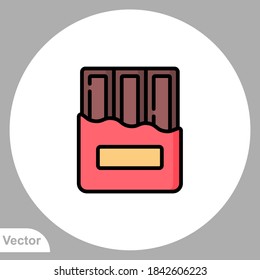 Chocolate icon sign vector,Symbol, logo illustration for web and mobile