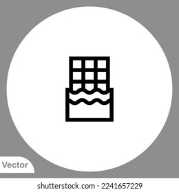 Chocolate icon sign vector,Symbol, logo illustration for web and mobile
